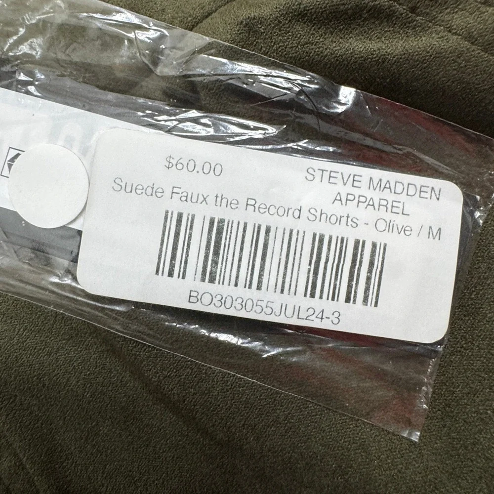 Steve‎ Madden Shorts NWT Women's Tagged Size Medium Green Elastic Waist